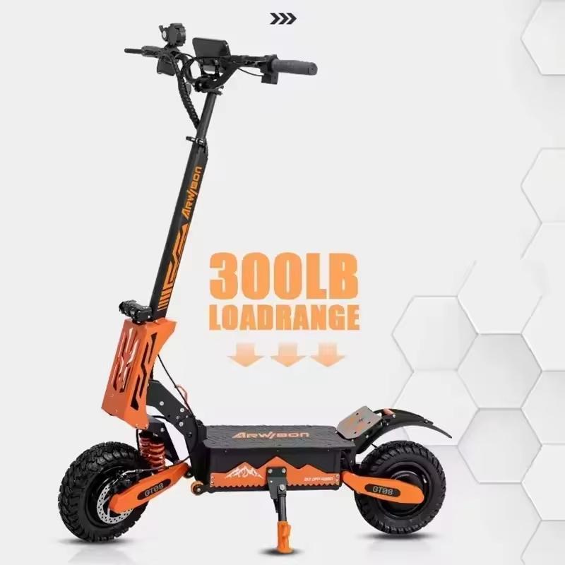 EU Warehouse GT08 2025 New 5600W Dual Motor Electric Scooter 60V 27AH Max Speed 65~75km/h LCD Display 11 Inch Tyres Max Range 80