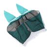 Mesh Horse Fly Mask Elastic UV Protection Detachable Breathable Horse Fly Mask with Ears for Horses Blue Green L