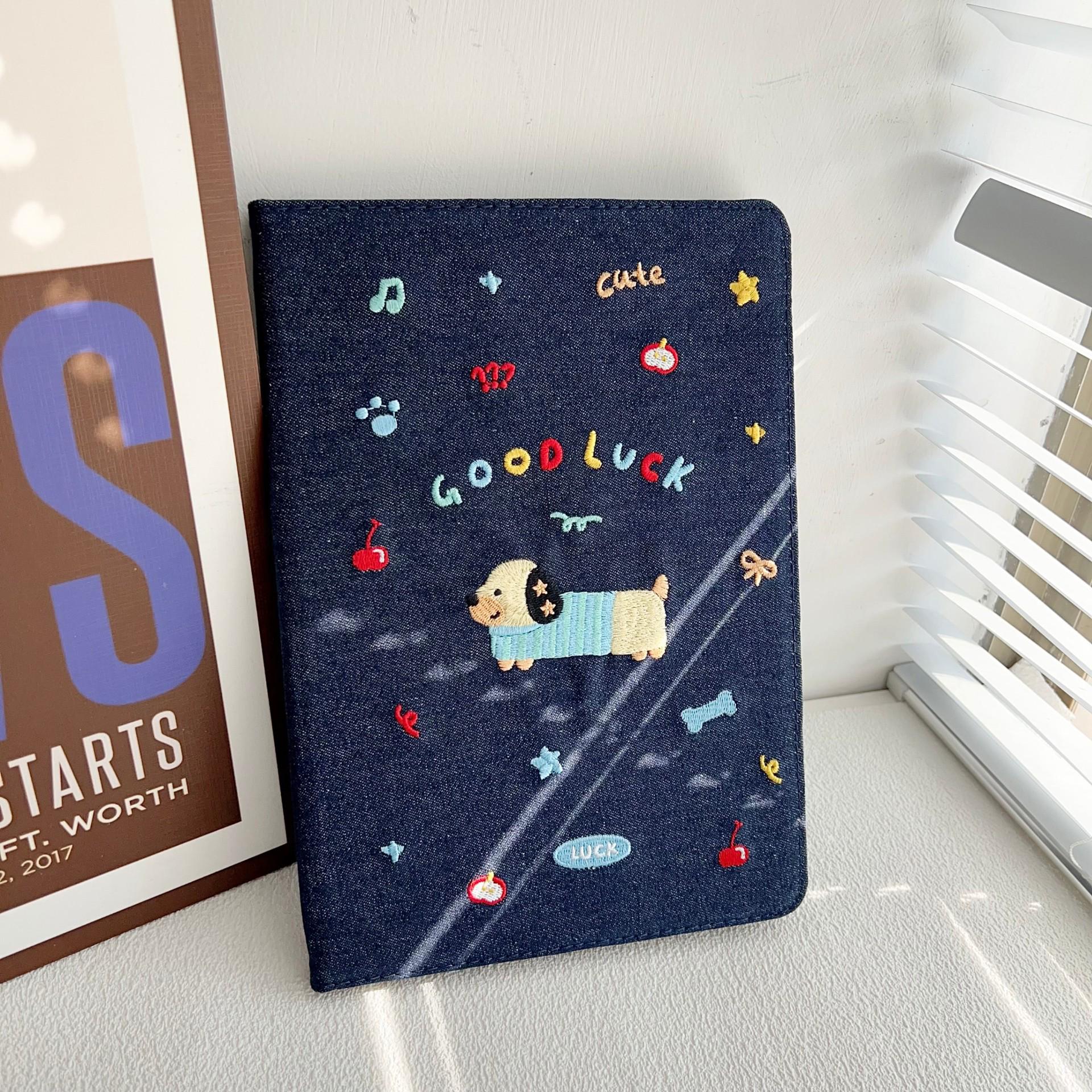

Embroidered Dachshund iPad Mini 6th Gen & iPad 2025 10th Gen Tablet Case iPad Mini 4/5 (7.9 inches)