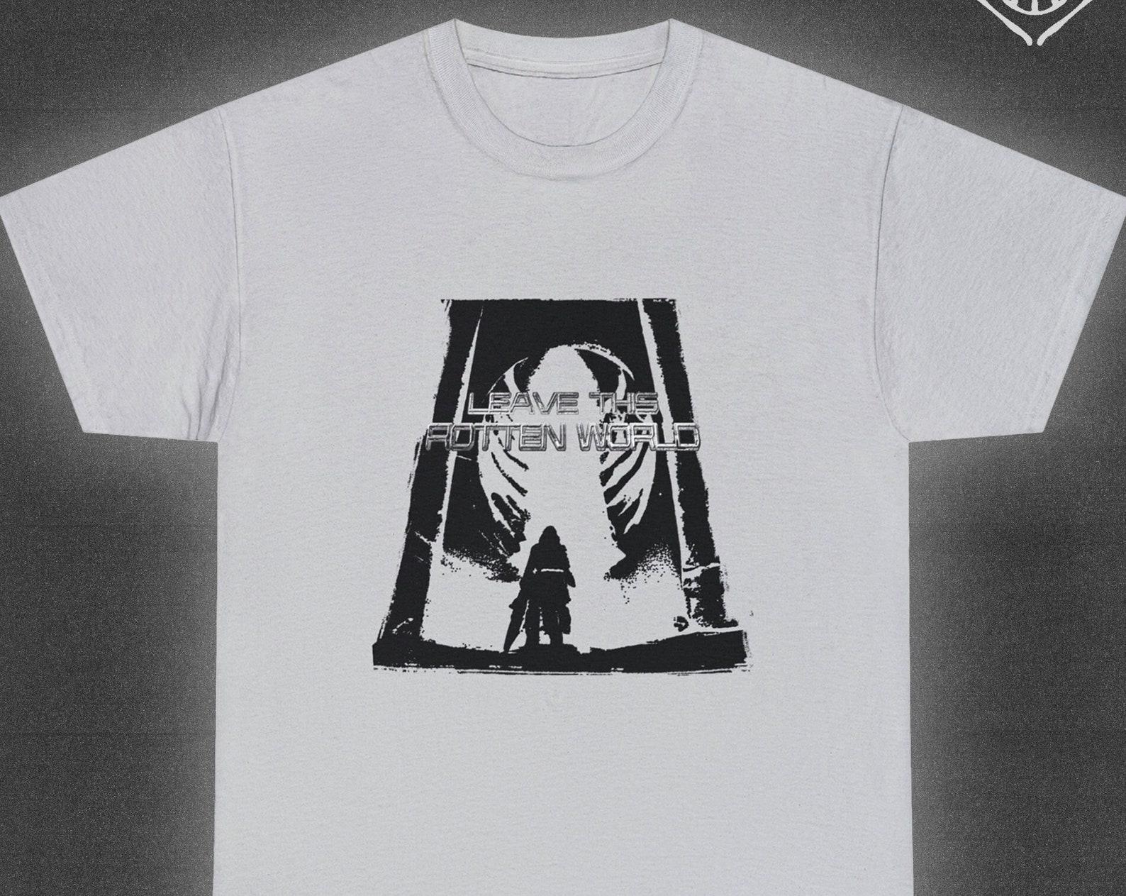 ROTTEN WORLD Tee // Dark Surreal Punk, Sci-fi, Escape, Y2K, Aesthetic Unique T shirt M