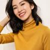 Maglione pullover a collo alto in pile da donna - Versatile e vestibilità aderente
