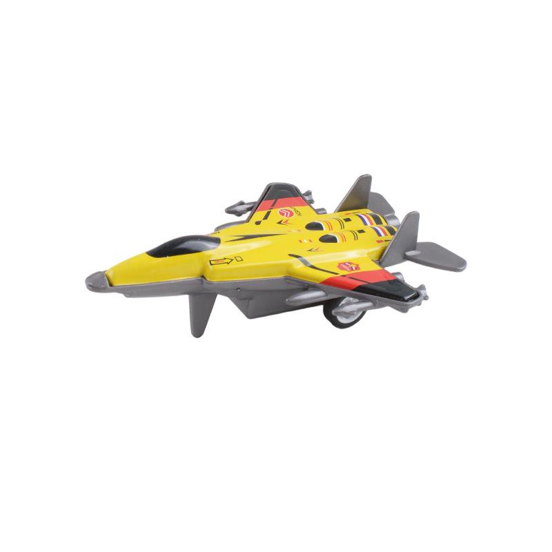 Children's Pull-Back Military Tin Fighter Plane Model Toy