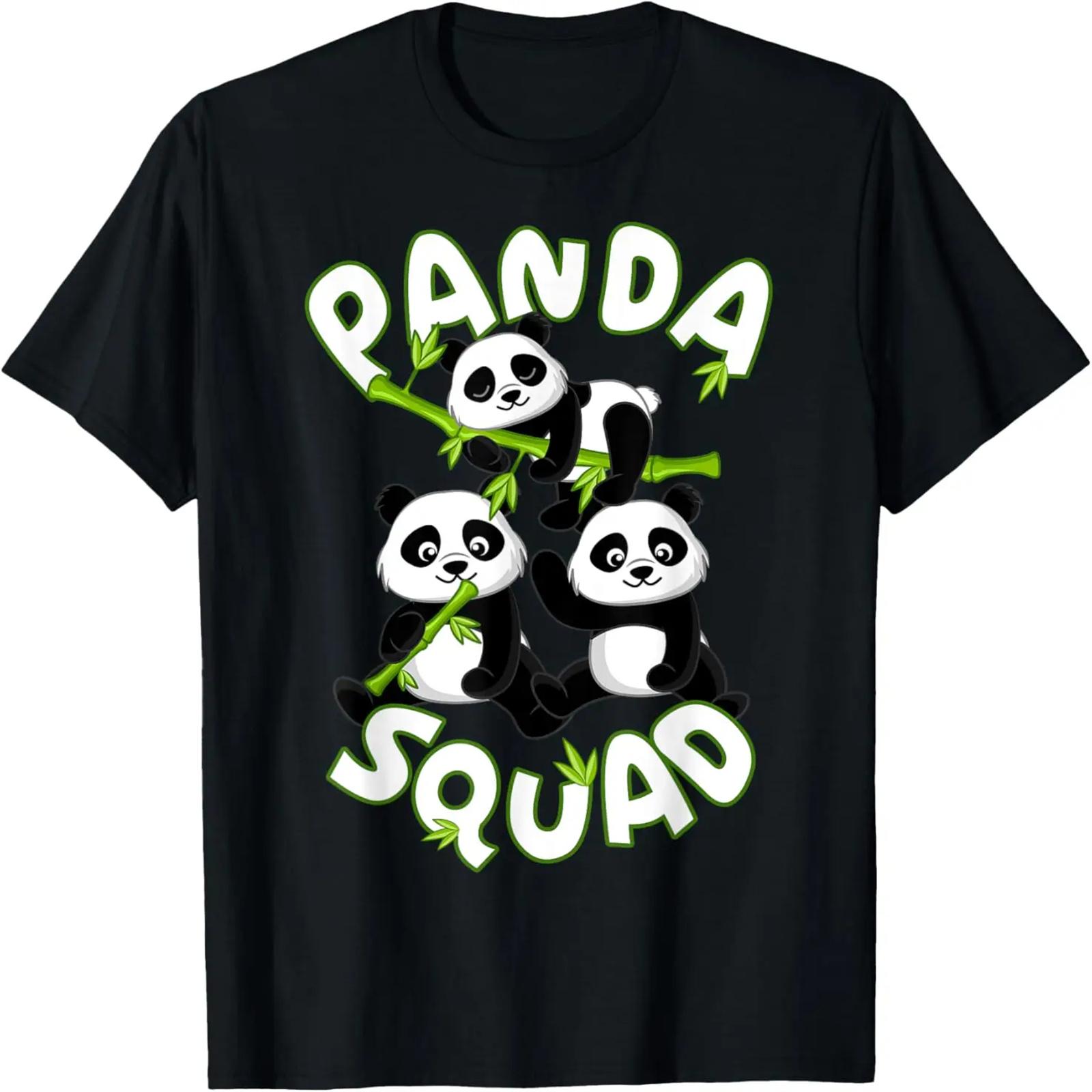 Милый графический рисунок семьи панд - Футболка Panda Squad S