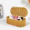 Plastic Imitation Rattan Storage Basket Large Capacity Sundries Storage Box  Kitchen