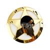 Large Round Pentagram Label, Round Star Label, Punisher Label, Ghost Head Label, Metal 3D Three-dimensional Decoration.