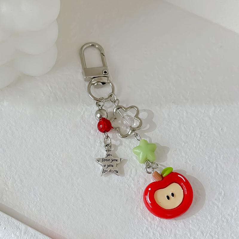 

Y2K Милый 3D Клубничный Ремешок-Цепочка для Мобильного Телефона Подвеска Сердечко Любви Брелок для Шарма Рюкзака Изящный Бантик Ремешок для Телефона Брелок