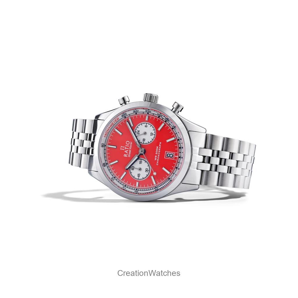 RATIO Street Racer Chronograph RTC015 200M Reverse Panda Dial Limited Edition Watch