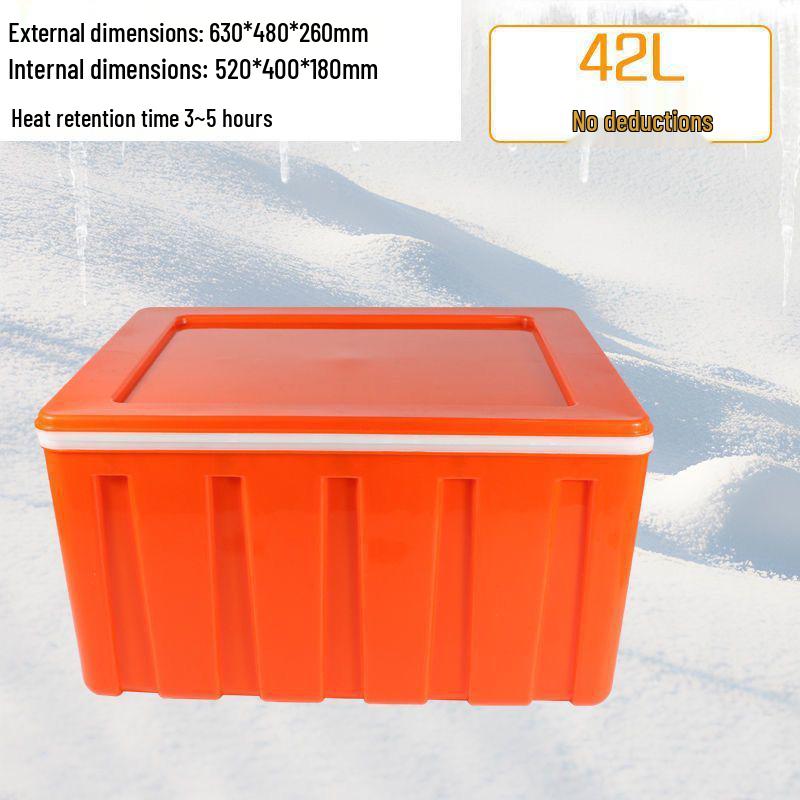 Large 60L Insulated Plastic Delivery Box for Food Refrigeration
