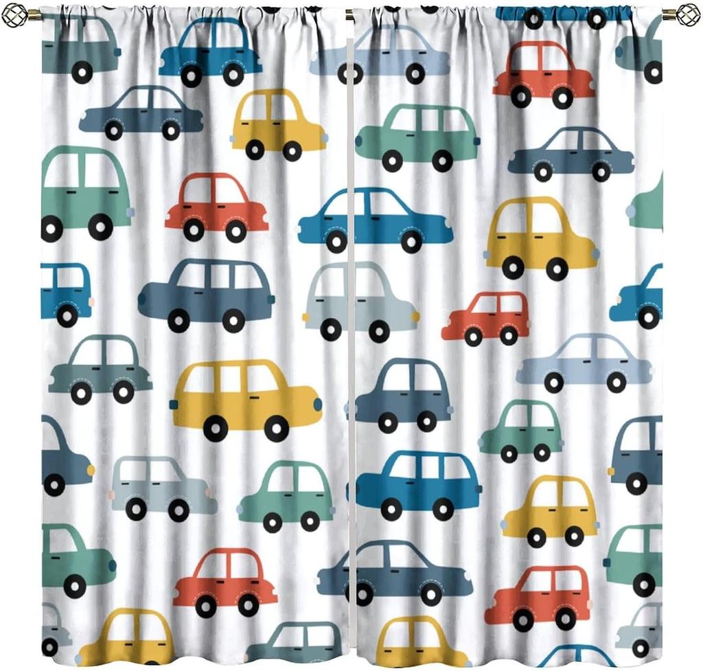 Colorful Inspirational Kids Curtains Quotes Cute Child Cartoon Motivational Rainbow Sun Rod Pocket Window Drapes For Kitchen