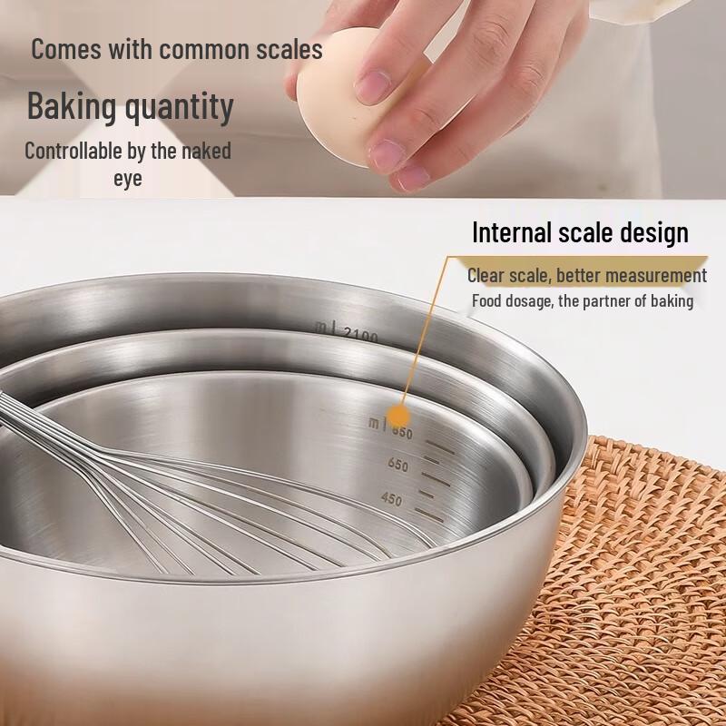 Stainless Steel Kitchen Prep Bowl Set