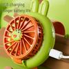 2025 Kids' Cartoon Fan Slap Bracelet: Mini Electric Fan Toy for Elementary School Girls