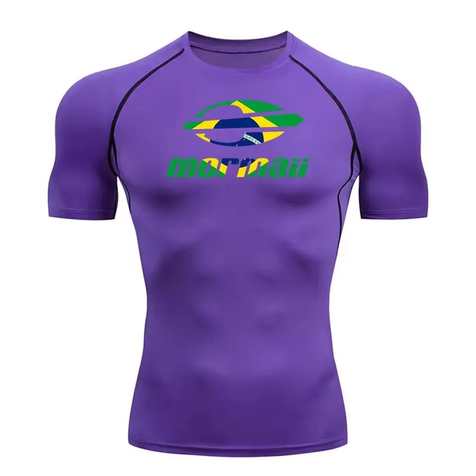 Camiseta Rash Guard de Manga Corta Ajustada para Hombre, Traje de Baño, Flotador, Protección UV contra Medusas