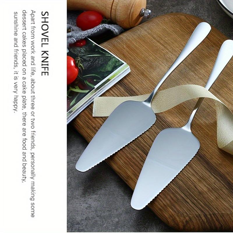 1pc Stainless Steel Cake Shovel Creative Pizza Shovel Fruit Fork Two Tooth Dessert Fork Baking Tool