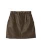 Emi Faux Leather Mini Skirt 13WFS254080BRW0