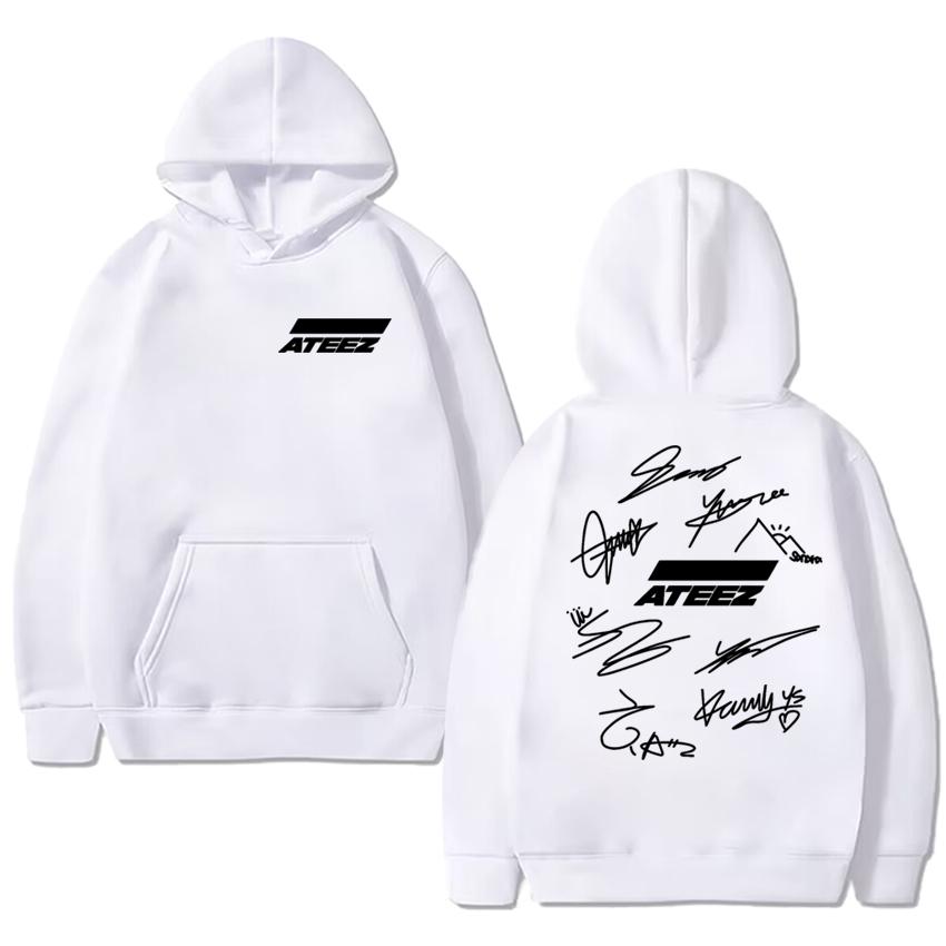 2025 Korea Kpop Ateez The World Ep.fin Will Double Sided printed Hoodie Men women fashion Y2k Sweatshirt Unisex Fleece pullover