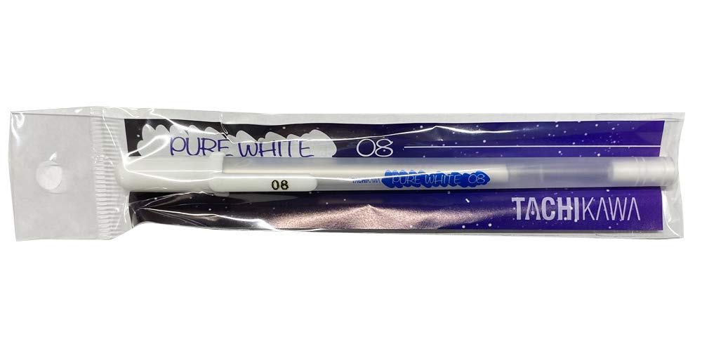 Tachikawa Pin Manufacturing Tachikawa Pure White Gel Ink Co., Ltd. 0.8mm Water-based