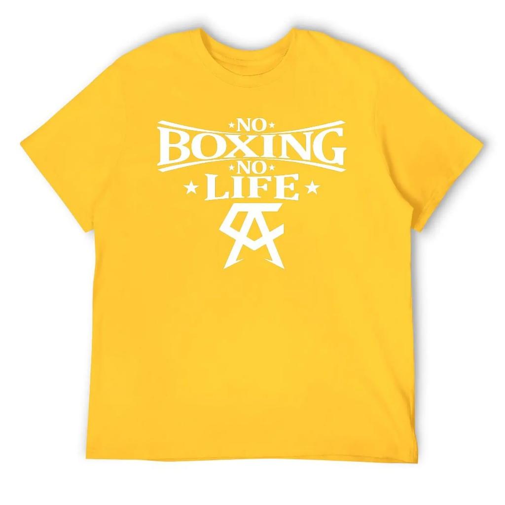 Canelos Alvarez No Boxing No Life Essential 4 Top Tee Graphic Vintage T-shirt Round Neck  Sports  Geek Fitness USA Size