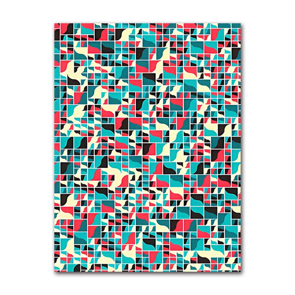 Classic Abstract Art Poster, Colorful Line Image Printing Canvas Art Painting, Used for Home Room Decoration Poster, Frameless