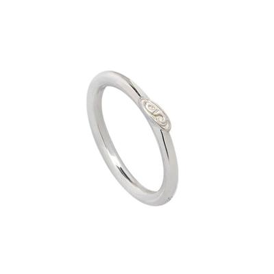 SENTIMENTS NO.388 [925 SILVER] LOGO RING