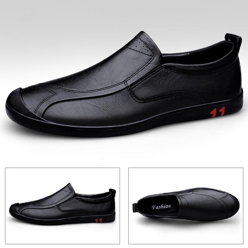 Autumn business casual leather shoes soft-soled driving shoes lazy