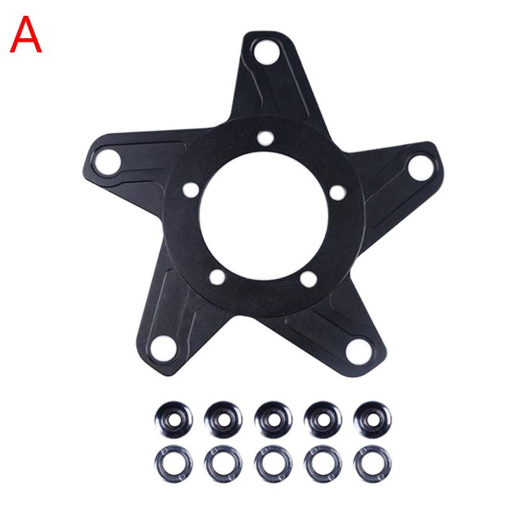 104bcd 130bcd Chain Ring Adapter 4 Claws 5 Claws High Hardness Aluminum Alloy Bicycle Mid Motor Accessories A 5 claws (130BCD)#1