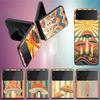 Boho Hippy Mushroom Sunrise Phone Case For Samsung Z Flip 6 7 5G Galaxy Z Flip 5 4 3 5G Cases Shockproof Hard Cover TPU