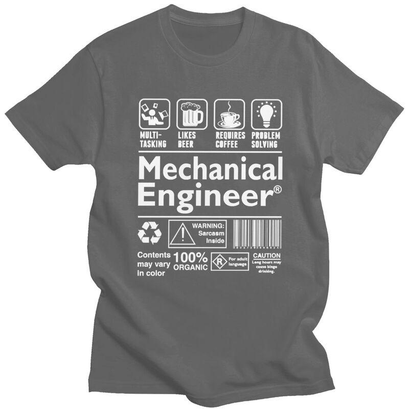 Custom Mechanical Engineer T Shirts Men 100 Cotton Tees Tshirts ShortSleeve Tshirt