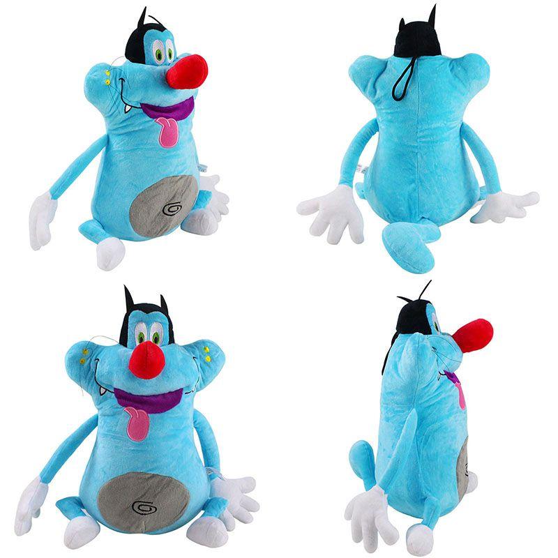 Delightful Blue Cat Oggy And The Cockroaches Soft Plush Doll For Kids And Adults