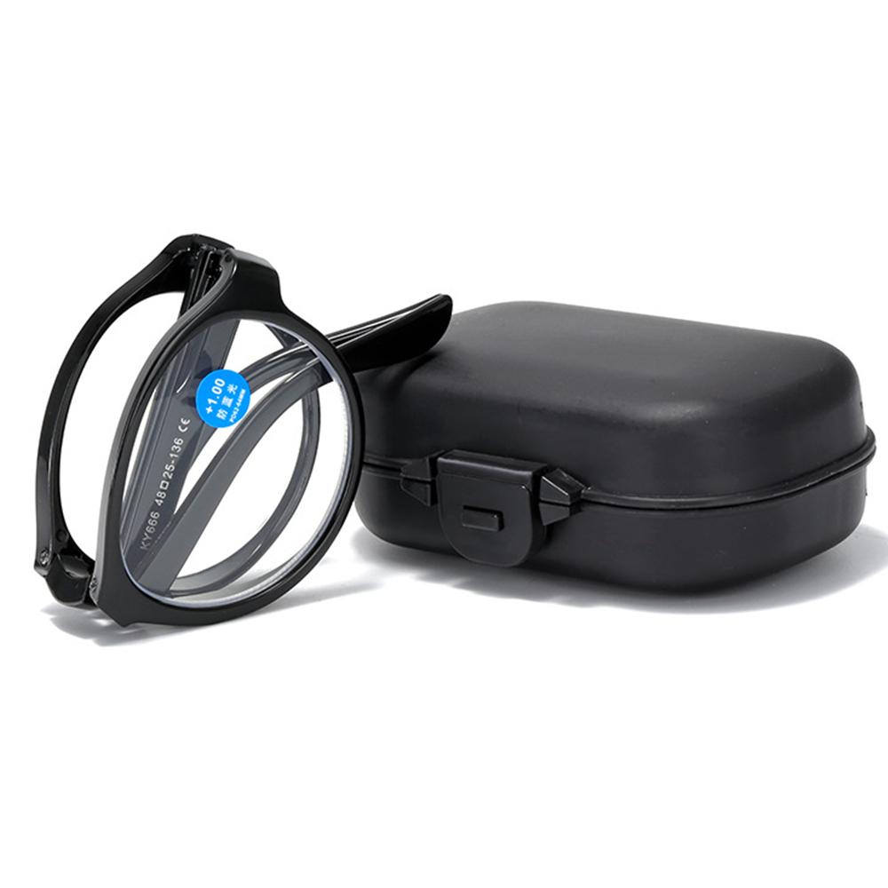 

KLASSNUM Складные очки для чтения Женские Плюс Диоптрии от +1.0 до +4.0 Очки по рецепту с портативным футляром Очки с увеличением Мужские 100