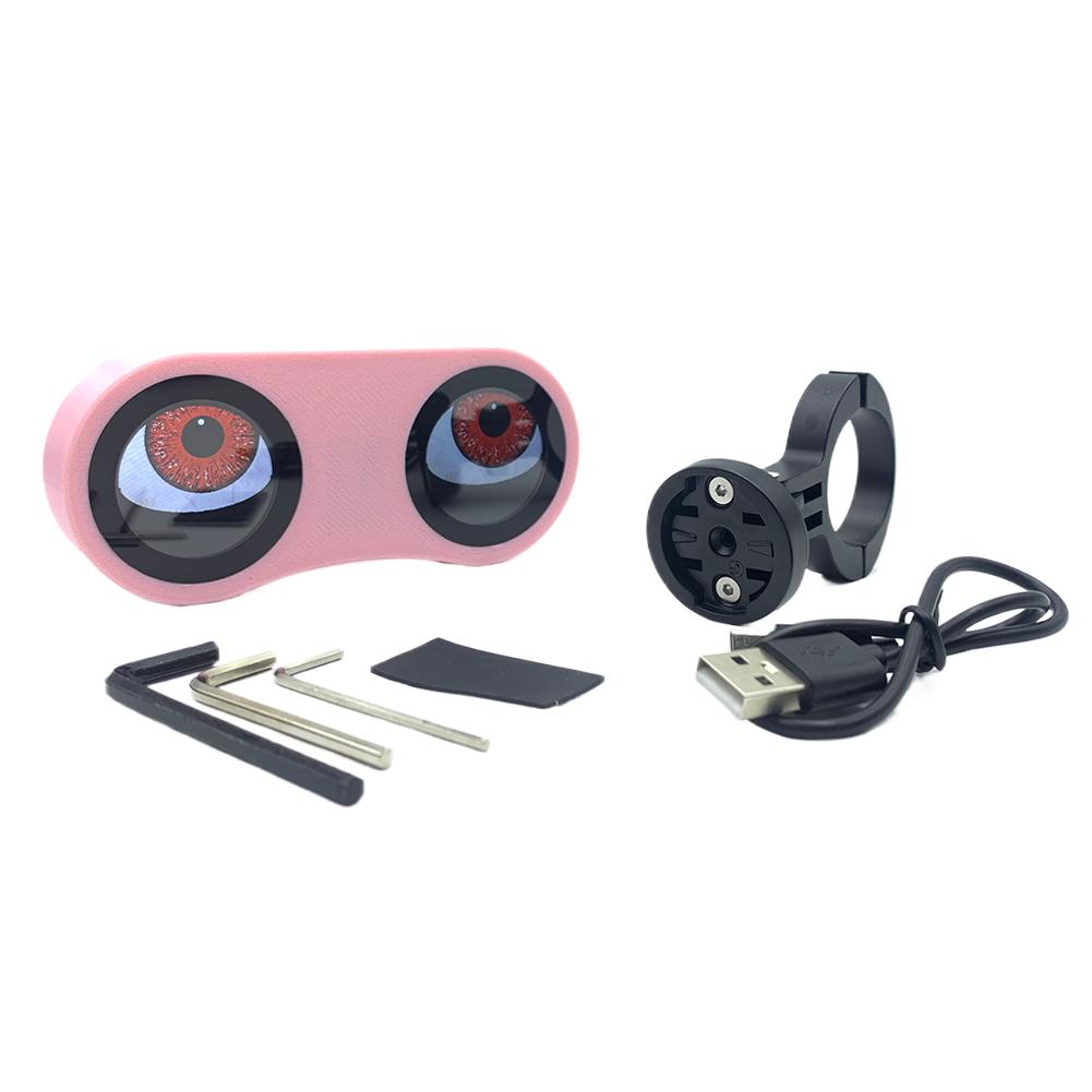 

Motorcycle Bicycle Rearview Mirror Decorative Lights Dual 3D Dynamic Devil Eye LED Light Retrofit Kit For Night Riding