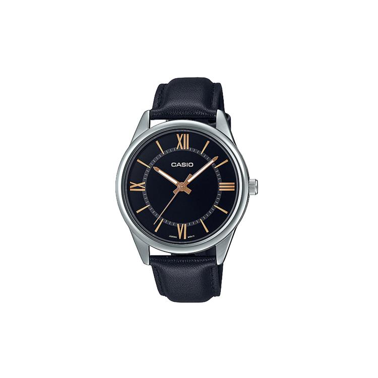 CASIO Men Standard Series Black Watch MTP-V005L-1B5 MTP-V005L-1B5 Black Dial