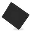 Genuine with Coin Pocket and Large Cowhide Leather Men's Bi-fold Wallet, Leather, Thin, Ultra-lightweight, Capacity, Compact, (Black, Bi-fold,