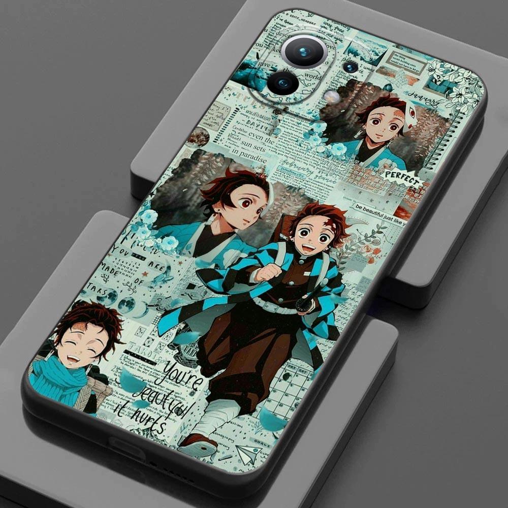 Husa Anime Demon Slayer pentru Xiaomi Mi 9 9se 8 10 10T A2 Lite 10S 9T CC9 Note 10 Pro 9Lite 5G Husa Kimetsu No Yaiba Manga Fundas