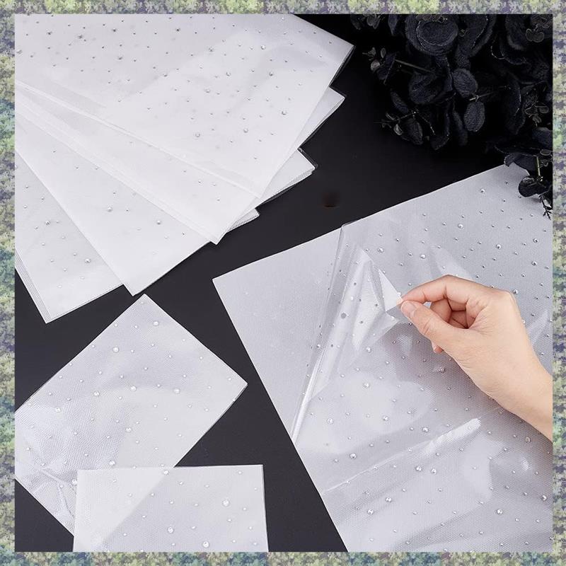 WON 6 Sheet Glitter Rhinestone Iron On Crystal Rhinestone Decals 2Mm & 3.5Mm Flat Round Rhinestone Transfers Patches