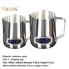Latte Art Cup, Temperatursensor, verformungssicher, praktisch, langlebig, robust, ergonomisch, Latte Art Cup für die Bar