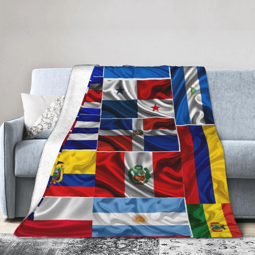 Flags Of All Countries (12) Blanket Quality Warm Soft Throw Blanket Winter Girls Boys Bedroom Comfortable Bedspread