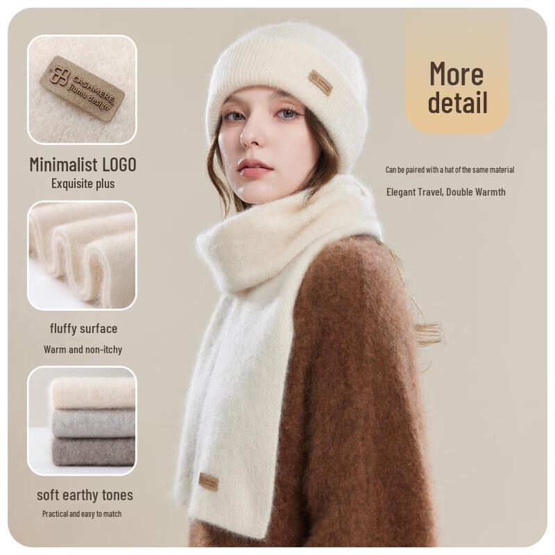 JIUMU Women's 100% Cashmere Winter Scarf