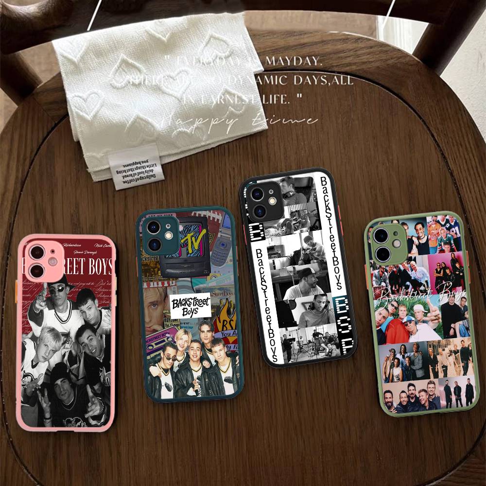 Popular Band B-Backstreet BoyS For IPhone 11 12 13 14 15 16 Pro Max Plus Matte Translucent Phone Cover