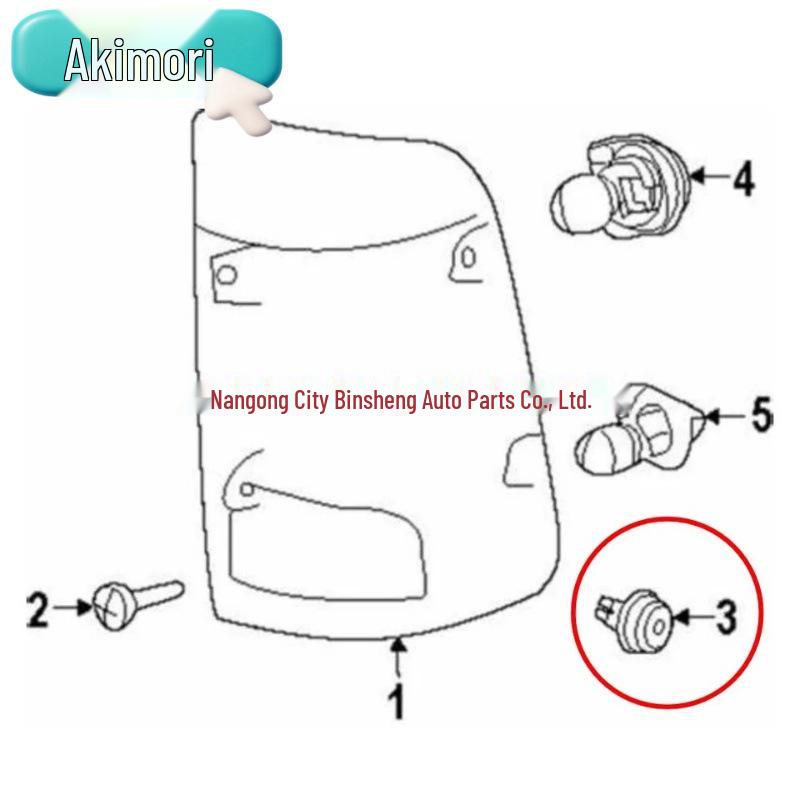 20 Rücklichtclips für 2007-2022 Dodge RAM 1500, OEM-Nr. 68061648AA