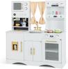 COSTWAY Play Kitchen Set - Mini Kitchen with Cooking Utensils - Perfect for Pretend Play, Role-Playing, Christmas, Birthday, Gift for Girls and Boys