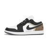 Air Jordan 1 Slip Resistant Abrasion Resistant Low Top Vintage Basketball Shoes Unisex Coffee 553558-152(Team210-)