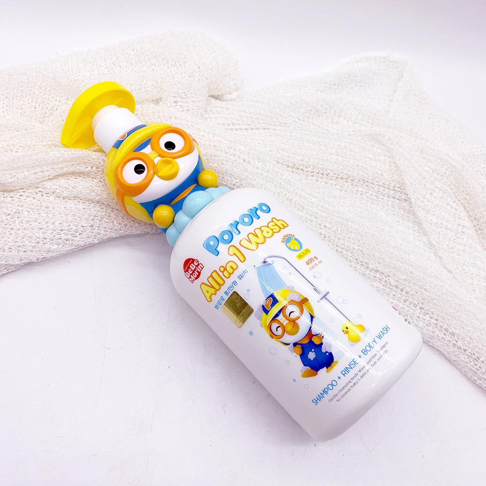 Korean Pororo Kids 3-in-1 Body Wash, Shampoo & Conditioner - 400g