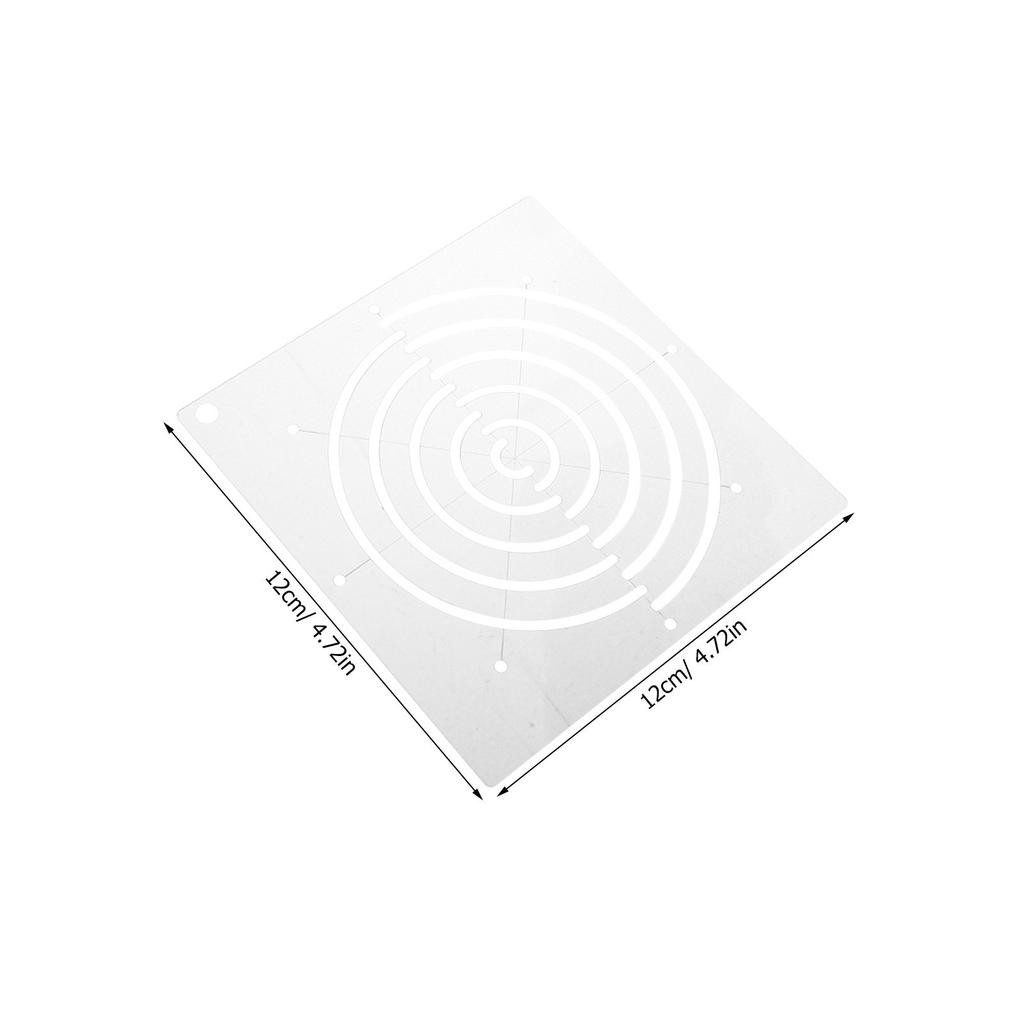 4Pcs Transparent Acrylic Quilting Templates Geometric Pattern Stencils for Embroidery Tracing Machine Quilting Tool Sewing