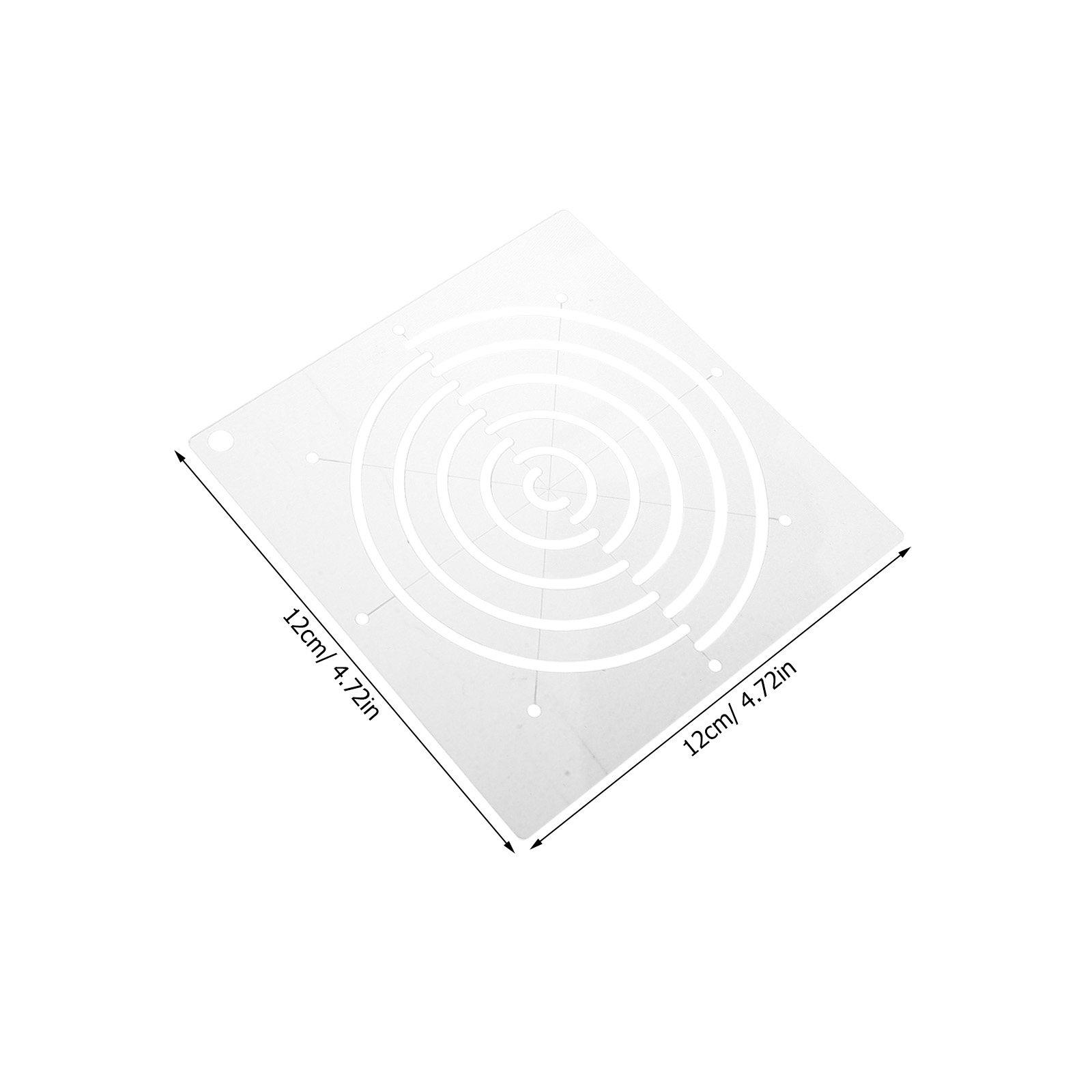 4Pcs Transparent Acrylic Quilting Templates 8x4 Inches Geometric Pattern Stencils for Hand Embroidery Sashiko Quilting Stencil