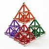 23 mm 3D 3D DIY farebné magnetické paličky na stavanie Hračky Magnet vzdelávacie hračky Stohovacie hračky pre deti Puzzle s úložným boxom