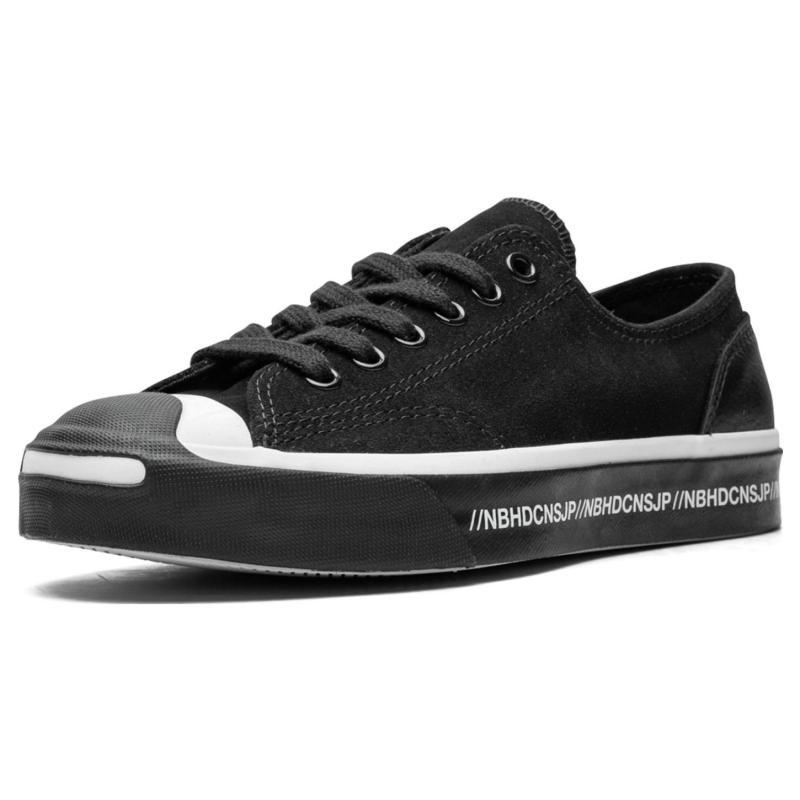 NEIGHBOURHOOD x Converse Jack Purcell Black Soul Wear-resistant and Lightweight Low-top Skate Shoes Unisex Black