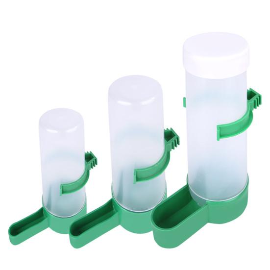 2Pcs Pet Drinking Fountain Large Capacity Dustproof Plastic Pet Food Feeder for Bird