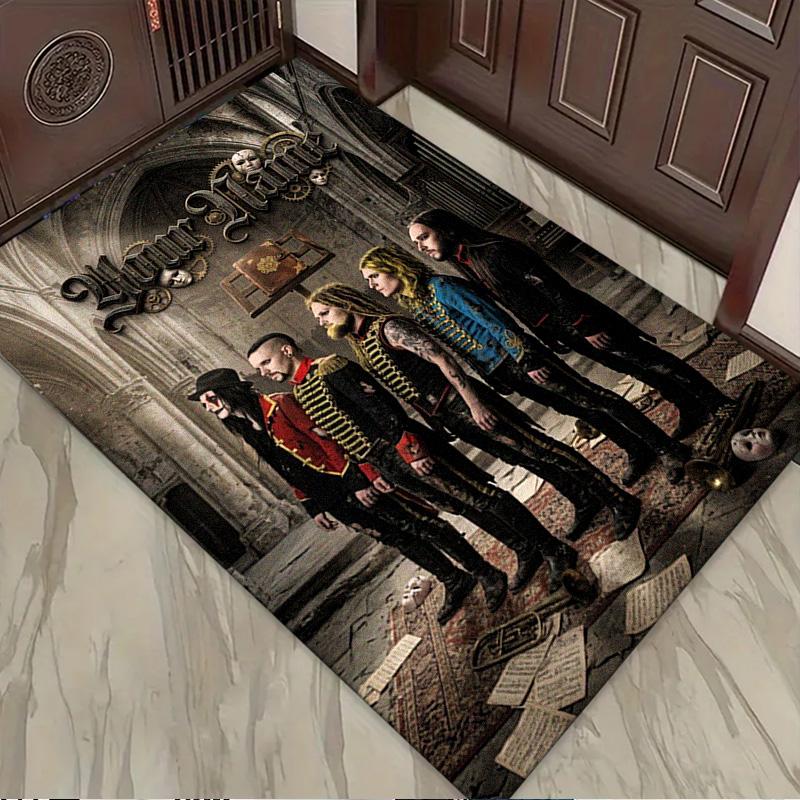 Name Custom Band Jinjer Carpet Rug for Living Room Bedroom Home Sofa Decoration,Kids play Non-slip Floor Mat