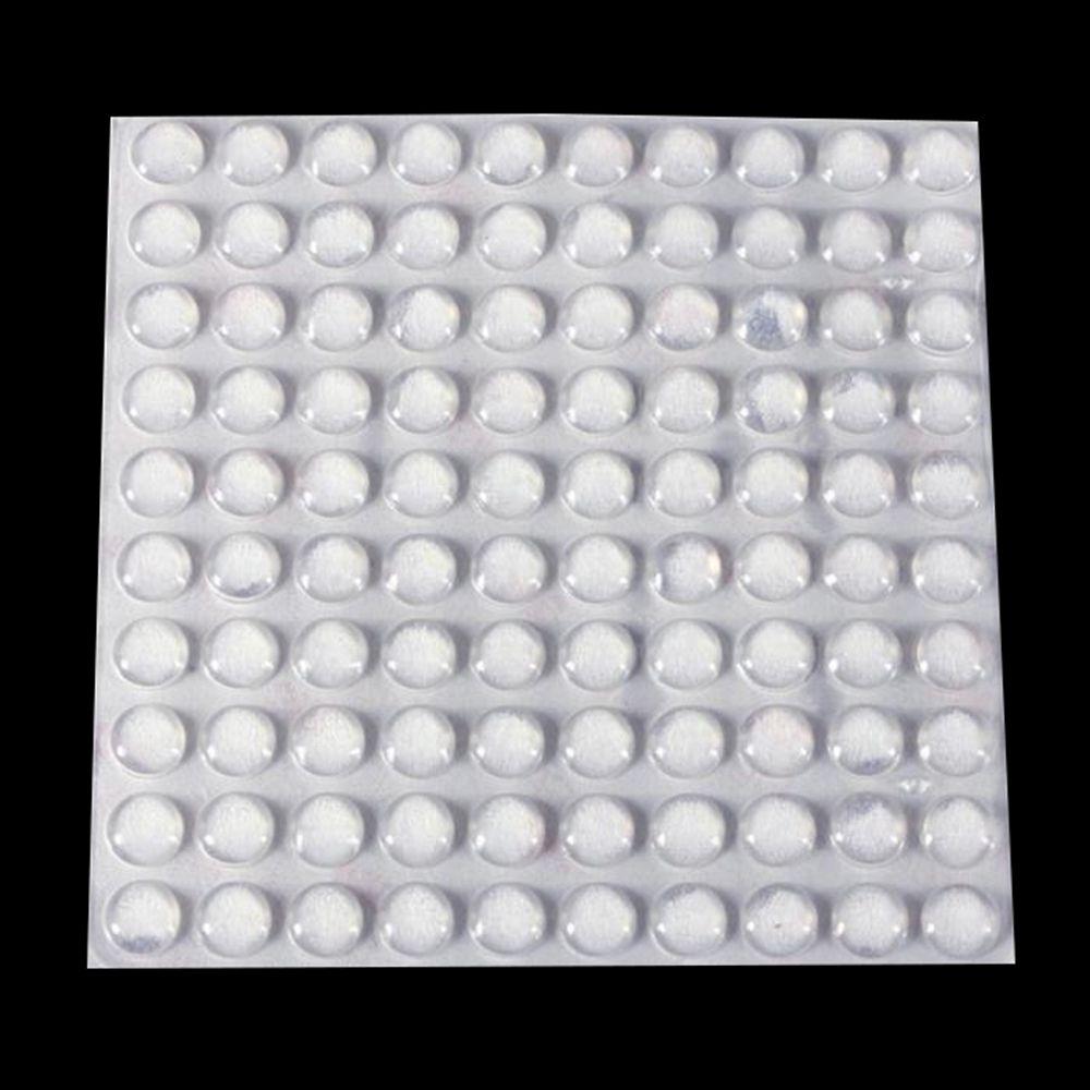 50/64/80/100PCS Silicone Furniture Door Bumper Cushions Transparent Buffer Pads Anti-slip Self-adhesive Collision Cushion