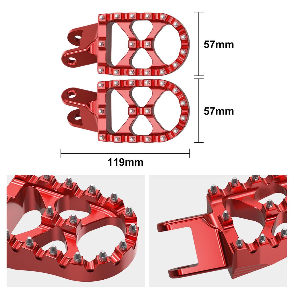 NICECNC For Honda XR650L XR 650L 1993-2025 2024 XR650R 2000-2007 XR600R XR250R XR400R Motorcycle Foot Pegs Footrest CR80R CR85R